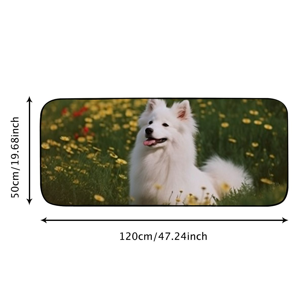 Qinduosi Decorative Door Mat, Door Mat with Non-Slip Rubber Backing, Easy Cleaning, Traps Dirt, for Entry, Patio, Garage 19.68*47.24 in