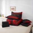 thumbnail image 6 of meiyoeat initial Ombre Art 7 Pieces Full Size Bedding Sets,Dark Monogram D Full Size Bed in a Bag,Black Reversible, 6 of 7
