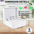 thumbnail image 4 of Caja Organizadora para Almacenamiento de Cartas XRACV Paquete de 5 con 4 Compartimentos, 4 of 8