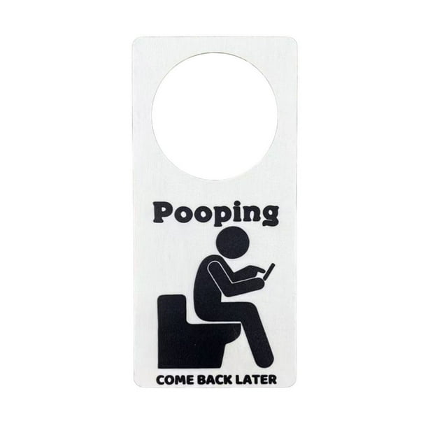 Por favor, no molestar signo divertido baño ocupado puerta colgante signo 6.69" X 3.15",Funny manija de la puerta colgante,Funny Home Decoration,Valentine's Day Pascua Decoración