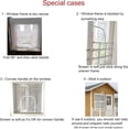 thumbnail image 4 of Adjustable Window Screen Replacement kit with Zipper Opening, Fiberglass White 47in X 47in (120X120cm) can be Cut,Keep Bugs Mosquitoes Out,Insect Protection Nets for Household Purposes, 4 of 5
