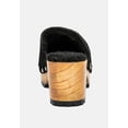 thumbnail image 5 of TULLEY Suede Clogs Mules in Black, 5 of 6