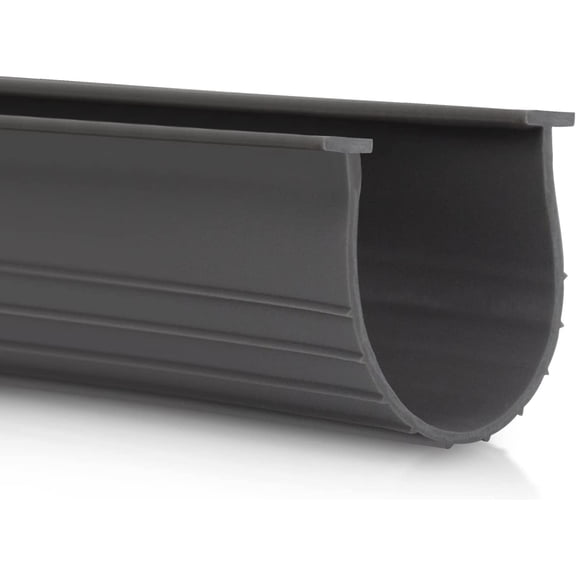 3" Garage Door Bottom Seal Weatherstrip in Grey - 1/4" T Style - All Widths (10' Wide Door)