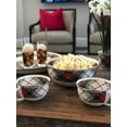 thumbnail image 3 of Highland Plaid Pattern - Set of 4 - 24 oz Sharing Bowls - Golden Rabbit Enamelware, 3 of 4