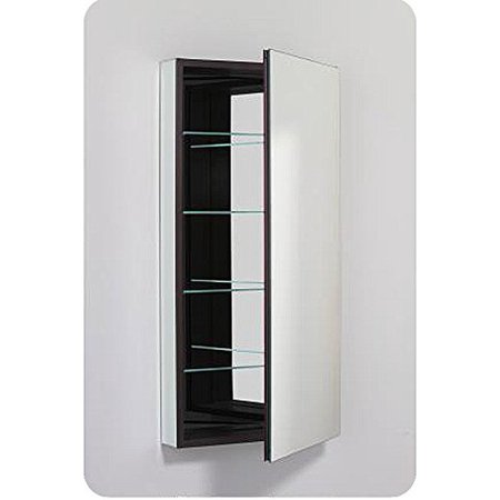 Robern PLM2040GRE Polished Edge  Classic Gray Interior  Electric ? Right Hinge PL Series 20  x 40  Flat Top Cabinet