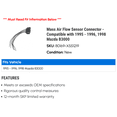 thumbnail image 2 of Mass Air Flow Sensor Connector - Compatible with 1995 - 1996, 1998 Mazda B3000, 2 of 2