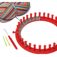 thumbnail image 3 of Complete Knitting Loom Set - 4 Size Round Weaving Kit with Hook & Pompom Maker, Beginner-Friendly Crochet Tools for Scarves/Hats, 3 of 5