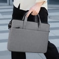 thumbnail image 5 of SATRINO 15 15.6 16 inch Laptop Computer PC Shoulder Bag Carrying Case, Water-Repellent Fabric Briefcase, Lightweight Toploader, Business Casual or School (Gray), 5 of 8