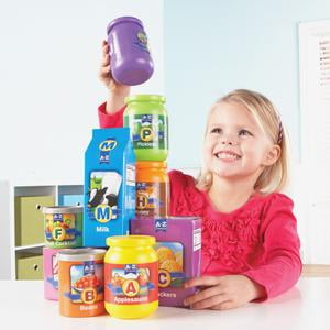 Learning Resources, LRN7729, A-Z Alphabet Groceries Activity Set