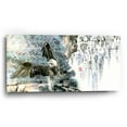 thumbnail image 2 of Epic Art 'Bald Eagle Over Cascading Waterfalls' by River Han, Acrylic Glass Wall Art, 24"x12", 2 of 3