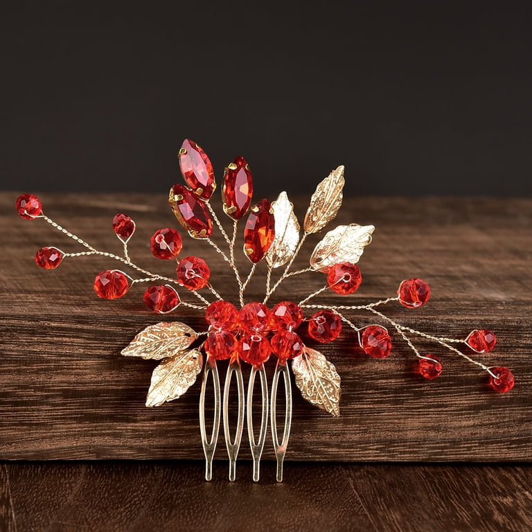 ERDOUY Bridal Flower Wedding Hair Pins Crystal Pearl Hair  display picture 1