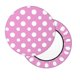 thumbnail image 2 of Disketp Purple And White Polka Dot Funda Redonda para Taburete, Funda de Cojín para Silla de Bar Suave y Elástica-13 inch, 2 of 7