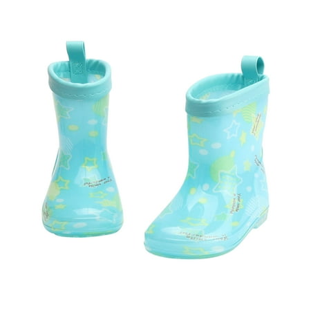 

BTJX Toddler Kids Waterproof Rain Boots Cartoon Bowknot Boys Girls Rain Boots Waterproof Non Slip Shoes Outdoor Shoes