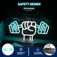 thumbnail image 5 of UPONRAY Weightlifting Neon Signs, 13.7"*6.9" Dimmable & USB-Powered LED Neon Light, Stylish Wall Decor for Gym, Fitness Center, Home, Bar, Man Cave, 5 of 6