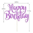 thumbnail image 3 of Cartulina con purpurina para tartas FMiyuneea, diseño de felicitación de cumpleaños, color morado, 3 of 8