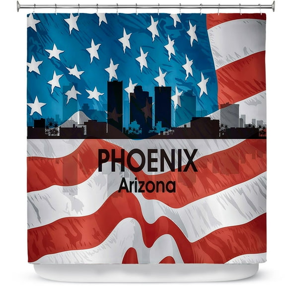 Shower Curtains 70" x 73" from DiaNoche Designs by Angelina Vick - City VI Phoenix Arizona