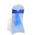 thumbnail image 5 of Wedding Chair Satin Sash Bow Tie Organza Ribbon Chair Sashes Stretch Bow Knot For Dining Room Banquet Party Decoration Supplies, 5 of 9