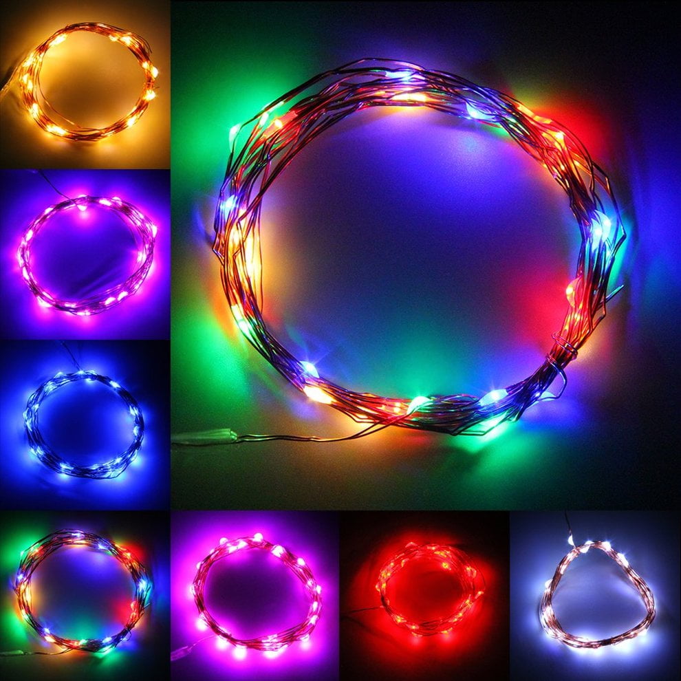 3M 30Led Copper Wire Xmas Party String Fairy Light Battery Operated