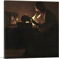 thumbnail image 1 of ARTCANVAS The Repentant Magdalen 1635 Canvas Art Print by Georges De La Tour - Size: 36" x 36" (1.50" Deep), 1 of 9