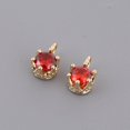 thumbnail image 3 of 2pcs Colgantes de Cristal Material de Bricolaje Decoración de Rhinestone para Collares Aretes rojo, 3 of 9
