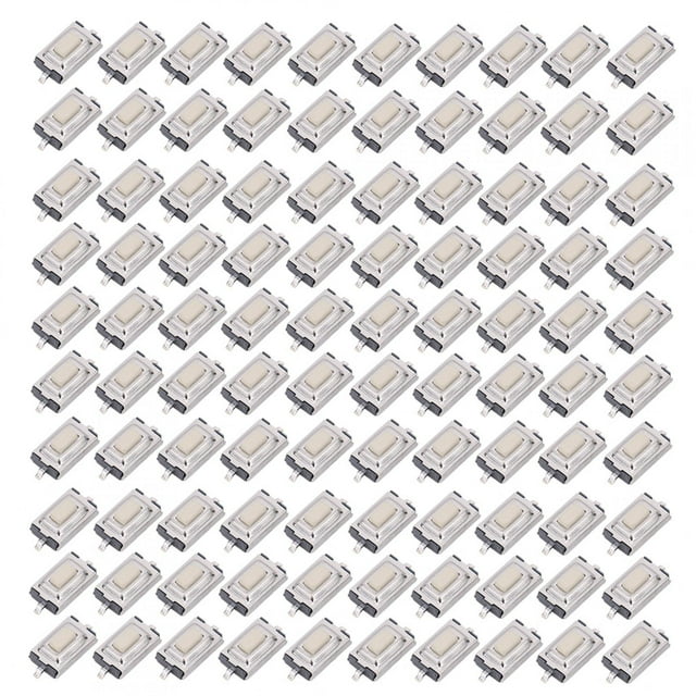 Interruptor De Botón Táctil Momentáneo, Interruptor, 100 Piezas 3 X 6 X 2,5 Mm Interruptor Industrial Instrumentos Digitales Para Varios Tipos De Enchufes