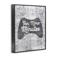 thumbnail image 2 of Stupell Industries Contemporary Ten More Minutes Video Games Black Framed Giclee Art, 11 x 14, by Lil' Rue, 2 of 7