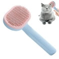 thumbnail image 4 of Cat Brushes For Indoor Cats | Cat Slicker Brush Self Cleaning | One-Click Cleaning Cat Brush For Long Or Short Haired Cats, Cat Comb For Kitten Rabbit Massage Removes Mats, Tangles And Loose Fur, 4 of 9
