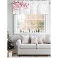 thumbnail image 5 of Pink Blossom Valances for Windows Spring Ink Painting Branch Petal Rod Pocket Curtains Valance Short Window Treatment Drapes for Living Room, Bedroom Bathroom 42"&nbsp;W x 18" L, 5 of 5