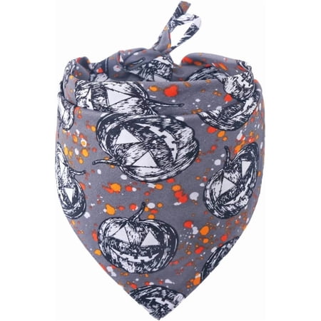 Halloween Dog Bandana Reversible Triangle Bibs Scarf Accessories for Dogs Cats Pets Small