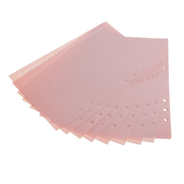 40 hojas A5 / A6 tamaño 6-agujeros cuaderno papel de relleno / diario insertos lácteos / papel de encuadernación de hojas suelta Línea rosa Gloria Papel de relleno de hojas sueltas