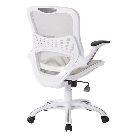 Scranton & Co Mesh Back Office Chair in White