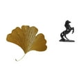thumbnail image 1 of Esculturas de pared de hojas,Esculturas de pared de hierro forjado con hojas de ginkgo,Escultura de pared con hojas de ginkgo para colgar,Estatua del caballo,Estatua de caballo,escultura de, 1 of 8