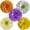 C, variant on 5-Piece Extra-Large Colorful Tissue Paper Pom Pom Set - Vibrant Hanging & Tabletop Party Decorations for New Year, Halloween, Christmas, Carnival, Birthday & Wedding