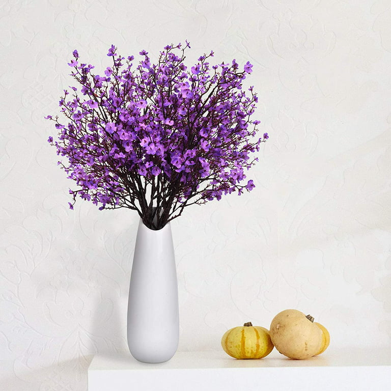 Babys Breath Artificial Flowers for Decoration Fake Gypsophila Bouquet for  Flower Arrangement Purple 