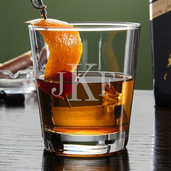 Classic Monogram Engraved Cocktail Glass
