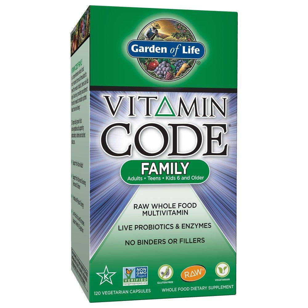 Garden of Life Family Multivitamin Supplement Vitamin Code Raw Whole