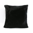 thumbnail image 4 of Home Soft Things Faux Fur Pillow Shell 4 Piece Set-Black - 20" x 20", 4 of 9