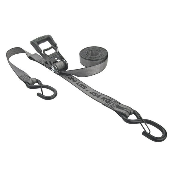 Keeper Kwikfeed 1000 Lbs 16 Ft. X 1.25 Inch Ratchet Tie Down Strap, Black