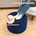 thumbnail image 4 of Round Pouf Ottoman 20 x 20 x 14 Inches Boho Poof Home Decor Floor Pouffe Ottoman Foot Rest for Couch Sofa Bean Bag Chairs Living Room Bedroom (Dark Blue), 4 of 17