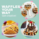 thumbnail image 5 of Minimáquina para hacer waffles antiadherente eléctrica de 4,5 pulgadas, diseño compacto, para preparar bocadillos, sándwiches y huevos, fácil de limpiar, enchufe estadounidense rojo, 5 of 8