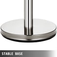 thumbnail image 5 of VEVOR  Stainless Steel Stanchion Post Queue 6pcs, Crowd Control Red Velvet Rope 38inch, Silver Crowd Control Barriers Queue Line, 5 of 9