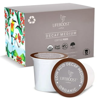 Life Boost Coffee Pods, Medium Roast, Low Acid, Keurig Compatible