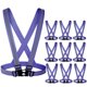 thumbnail image 1 of Dazonity Chaleco De Seguridad De Alta Visibilidad, 10 Paquetes, Chaleco Ligero, Ajustable Y Elástico, Tiras Reflectantes De Alta Visibilidad, Apto Para Hombres Y Mujeres, Construcción, Ciclismo, Corre, 1 of 1