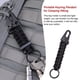 thumbnail image 5 of Scienceny LLavero de Paracord, mosquetón extraíble para exteriores, llavero de emergencia de supervivencia, cuerda, colgante portátil, cordón Herramientas eléctricas Negro, 5 of 6