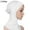 White, variant on Meidiya Women Hijab Cap Soft Modal Solid Color Adjustable Muslim Stretchy Turban Full Cover Shawl Cap Full Neck Coverage Scarf Cap Underscarf Neck Head Bonnet Hat