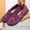 Purple, variant on Purcolt Womens Floral Embroidery Mesh Loafers Comfort Casual Round Toe Slip On Boat Shoes Lightweight Soft Sole Flats Shoes for Walking Travel Vacation