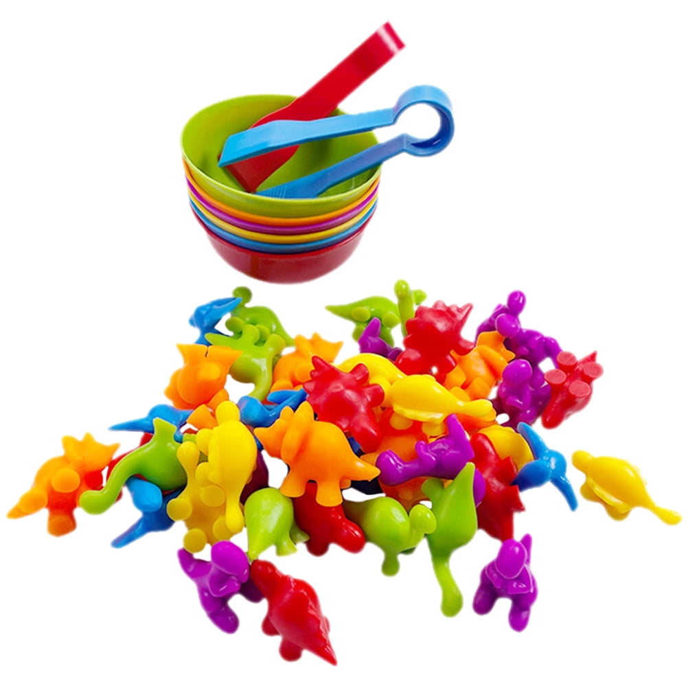 NUOLUX 1 Set of Plastic Toddler Dinosaur Sorting Toys Advanced Counting