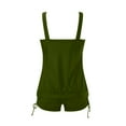 thumbnail image 5 of Women Swimsuits Swimwear Leisure Fashion 2Pcs Set Elegant Swimsuits for Tankini Top With Swimming Shorts Army Green XXL, 5 of 5