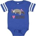 thumbnail image 3 of Inktastic I Love Sloths Girls Baby Bodysuit, 3 of 5