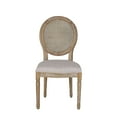 thumbnail image 5 of Noble House Theodore Indoor French Fabric Dining Chairs, Set of 2, Beige, 5 of 6